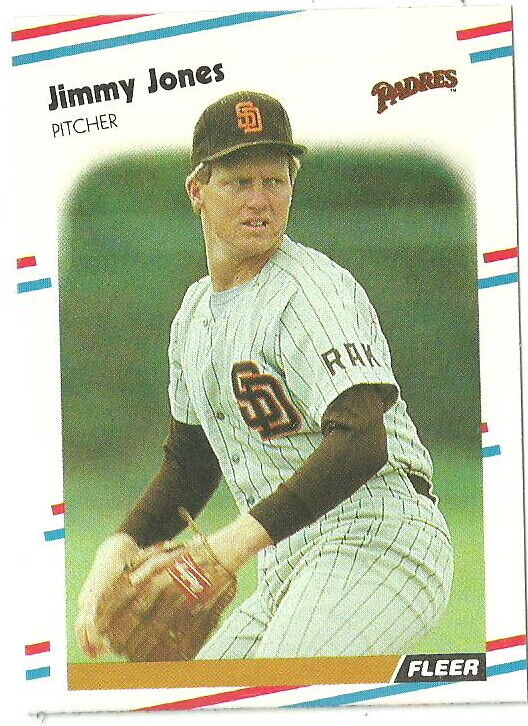 JIMMY JONES SAN DIEGO PADRES #588 - FLEER NM-MT 1988 | eBay JIMMY JONES SAN DIEGO PADRES #588 - FLEER NM-MT 1988 | eBay