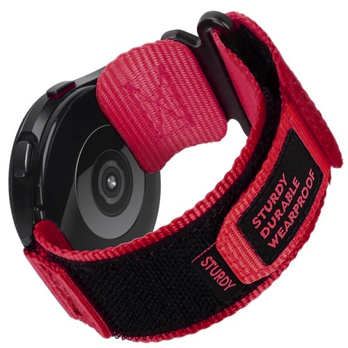 Bracelet de sport en nylon robuste pour bracelet de montre Samsung Galaxy avec design boucle tissée - Photo 23 sur 24