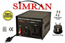 SIMRAN AC750W 750 WATT STEP UP/DOWN VOLTAGE CONVERTER TRANSFORMER FOR HEAVY-DUTY