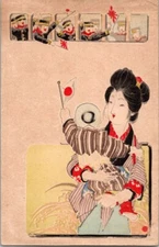 Russo-Japanese War " Victory celebration,Children also celebration " #070