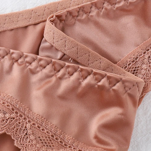 Damen-Slips Spitze Satin Seide Höschen Dessous nahtlos Unterwäsche Tanga Slips P - Bild 15 von 29