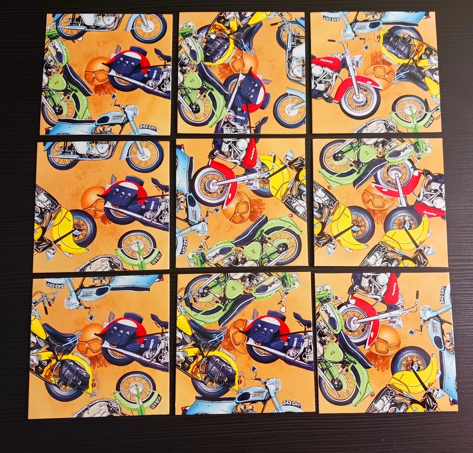 Scramble Squares MOTOCICLETAS CLÁSICAS Puzzle Scrambler Juego Rompecabezas Foto 3 de 4