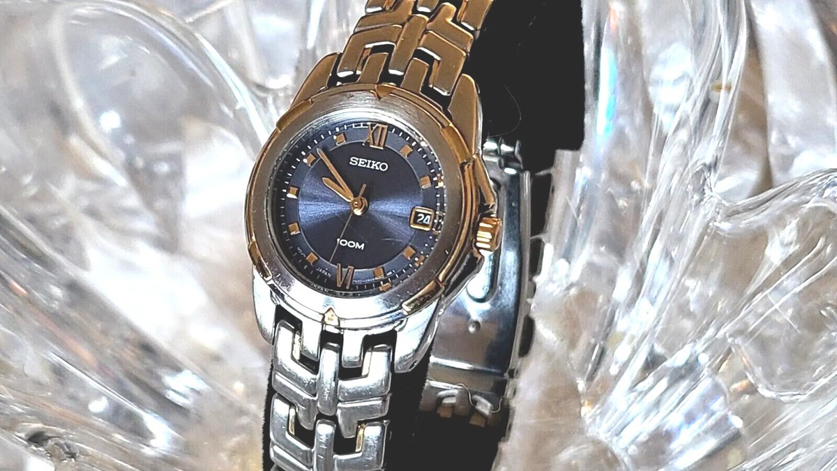 SEIKO ツイン・ターン Seiko Two-Tone Stainless Steel 7N82-0AV8 Watch | eBay