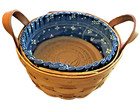 ~4 Piece~ 1996 Signed LONGABERGER Hand Woven “BASKET W/BRICK SET”~Lovely! — photo 8