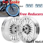 16x3.5 16x5.5 Fat Spoke Wheels Rims Set for Harley Dyna Fat Bob FXDF FXDWG 08-17