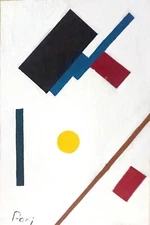 geometric multicolor figures Stylish Modern Art Oil painting  suprematism 