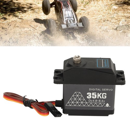 Servo digital de metal impermeable a prueba de agua RC de 35 kg para 1/8 1/10 1/12 CH - Imagen 11 de 22