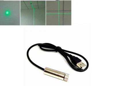 Dot/Line/Cross Beam 515nm 520nm 10mw Green Laser Module with USB Interface 1240