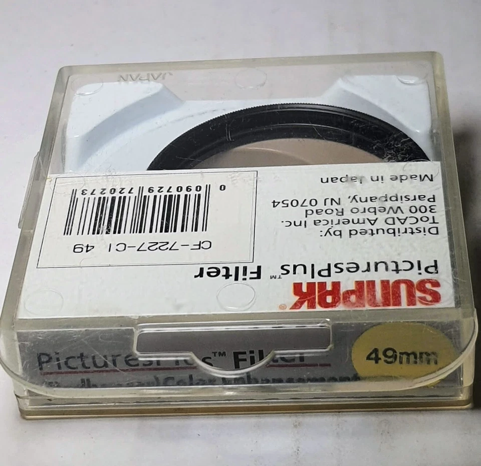 49mm Special Effect Red Enhancer Glass Lens Filter Enhancement Enhancing SUNPAK - Image 2 of 2