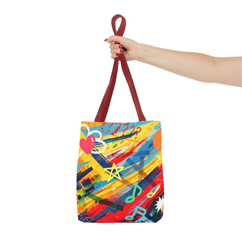 Borsa nuova colorata, arte vibrante per uso quotidiano, borsetta - Foto 21 di 21