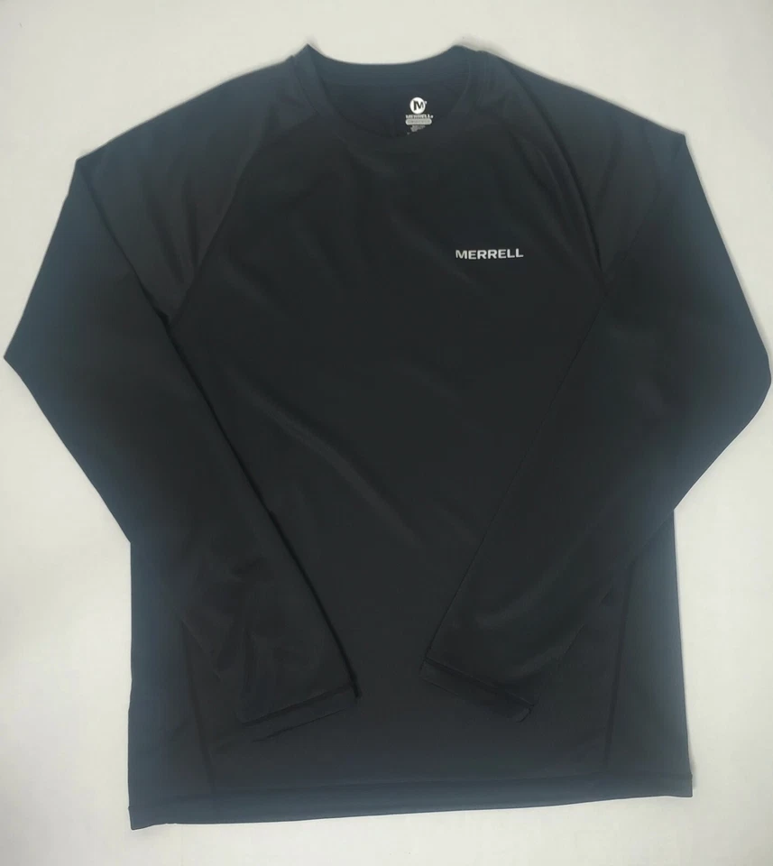 Merrell Select Wick Men's Black Long Sleeve Athletic Pullover Shirt Medium - Изображение 3 из 4