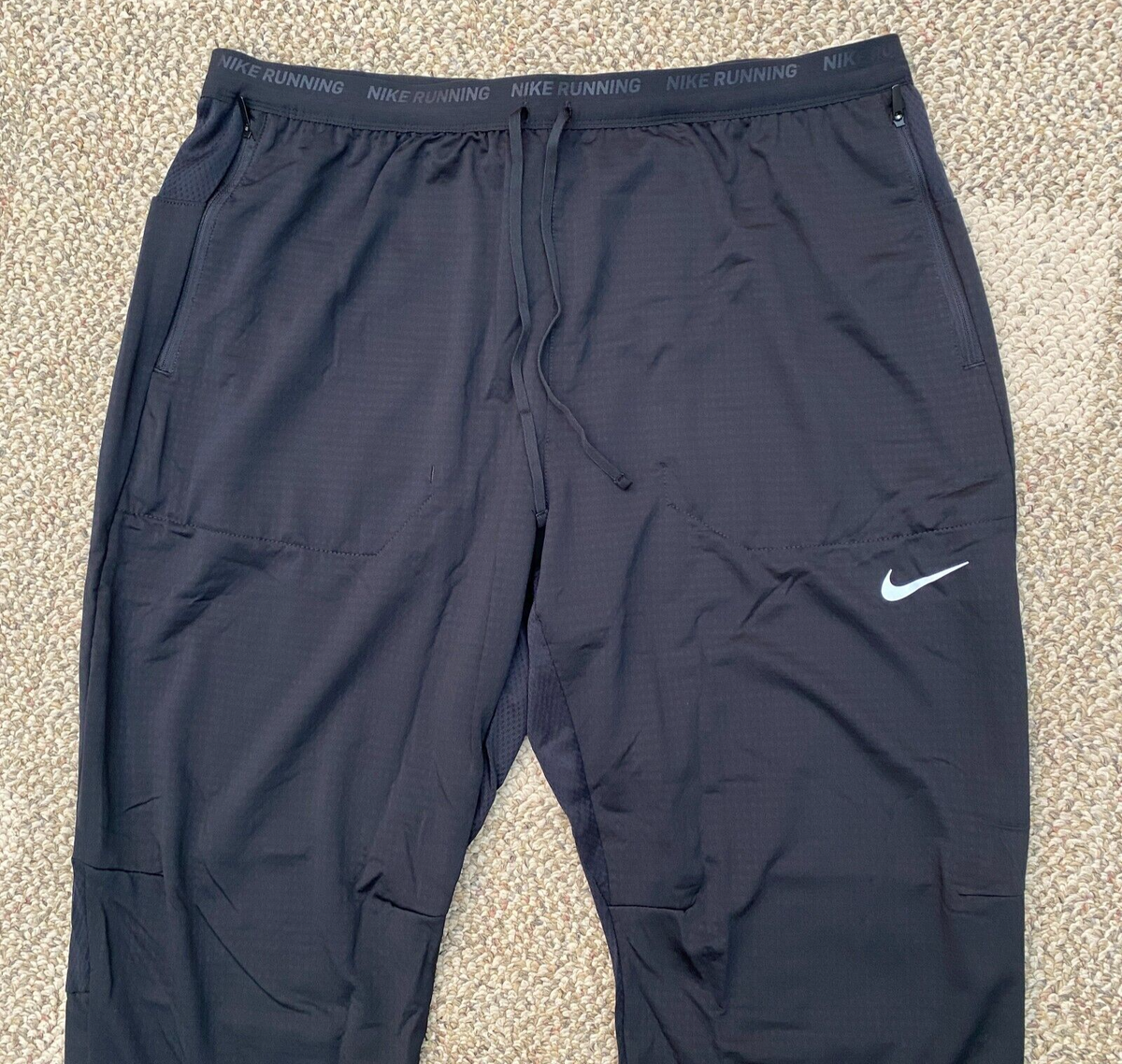 Nike Phenom Knit Running Athletic Pants Dri-FIT DQ4740-010 Black