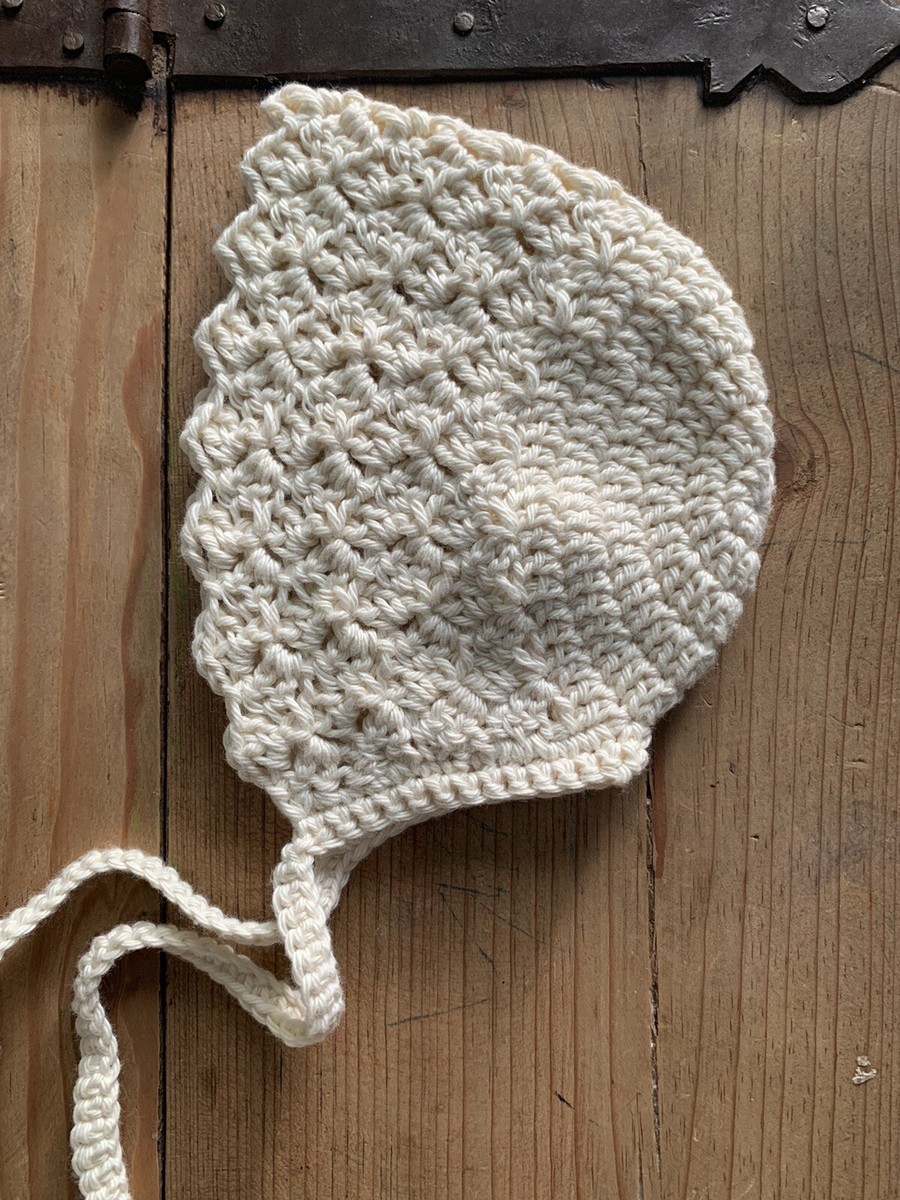 Gorro Capota Bebe Artesanal Nuevo Recién Nacido Prematuro 2/3 Meses Algodón