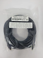 50ft  Toslink Digital Optical Audio Cable   50 foot TT-50-50