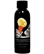 Earthly Body Edible Massage Oil French Vanilla Flavored - 2 oz