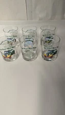 Vintage Lot Of 6 Matching HESS TOY TRUCK COLLECTOR GLASSES NOS FREE SHIPP "READ"