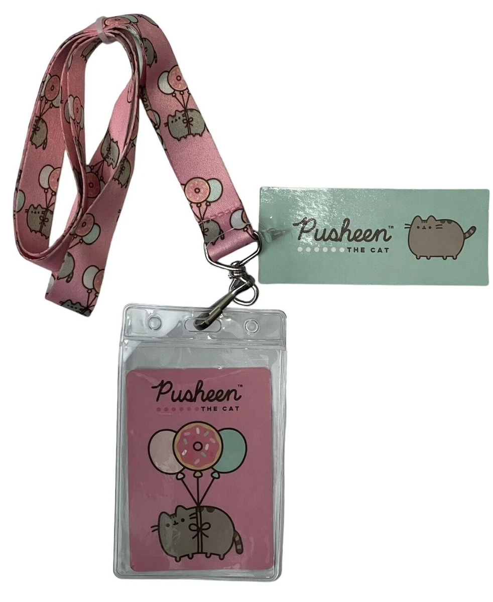 Pusheen The Cat Lanyard with ID Holder Keychain Document Holder