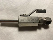 NEW HOSCO SSBV-6TUBE-6TF-316 3/8” TUBE x 3/8” TUBE FITTING STAINLESS BALL VALVE
