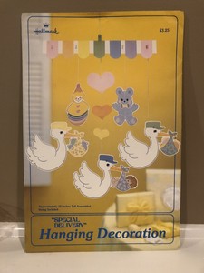 Nos Unused Hallmark Baby Shower Party Hanging Decorations Special
