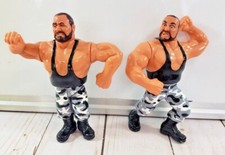 1991 Hasbro The Bushwackers Luke & Butch Figure Working Action WWF Wrestling WWE