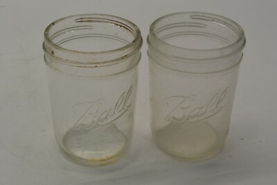Twelve Vintage Ball Small Mason Jars No Lids 8704 Z99 | eBay