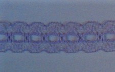 CRAFT-SEWING-LACE "New Stock" 17mm Lavender Eyelet Lace metre variations avail