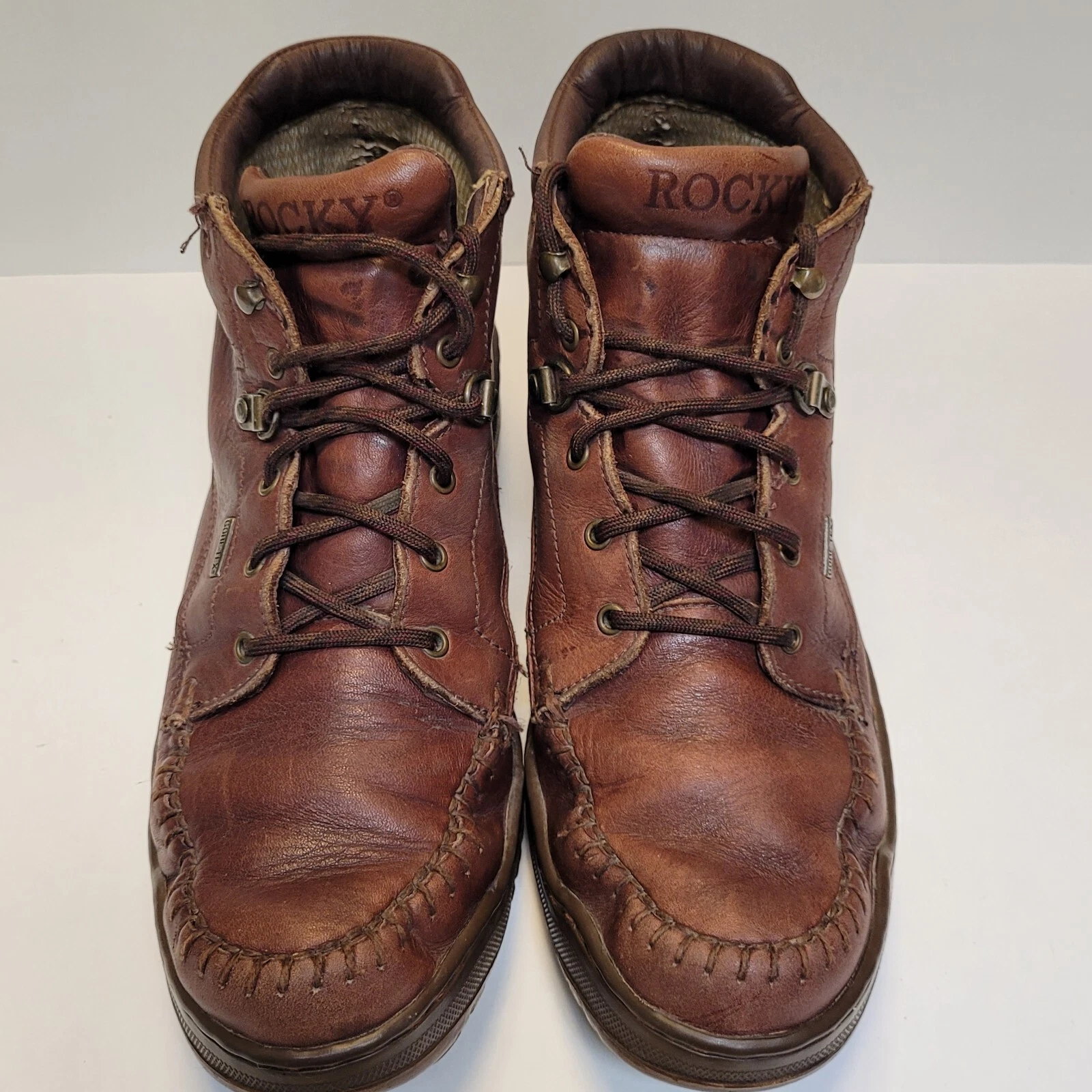 Rocky Brown Leather Lace Up Boots Men's 10.5 M Gore Tex No Insoles Hiking Work
Opens in a new window