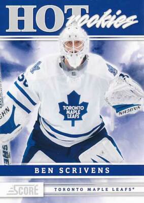 2011-12 Score #538 BEN SCRIVENS - Rookie Card - Toronto Maple Leafs