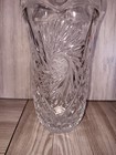 Vintage American Brilliant MCM Pinwheel Lead Crystal Cut Star Pattern Pitcher  — photo 2