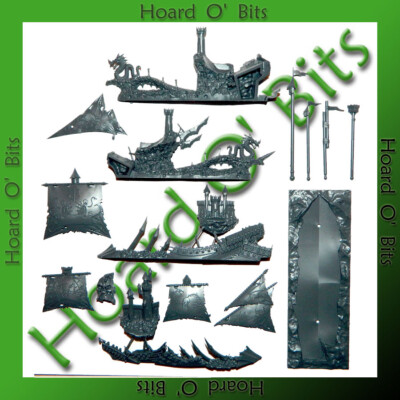 WARHAMMER DREADFLEET BIN BITS - SHIP - BLOODY REAVER