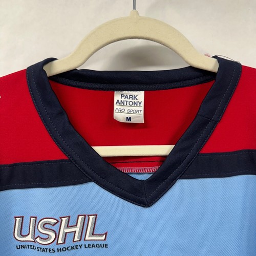 Madison Capitals Hockey Jersey USHL Wisconsin Juniors Blue Red Medium - Picture 6 of 13