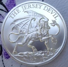 1 oz. 2023 THE JERSEY DEVIL Cryptozoology Series BU rounds .999 fine silver