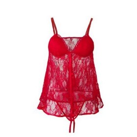 Women's Sexy Lingerie Lace Babydoll Teddy Sleepwear Lace Chemise Dress Underwear
