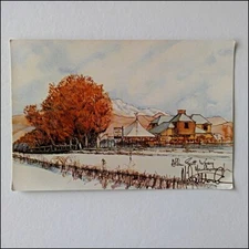 Allan Scott Winery Wines Marlborough NZ Postcard (P404)