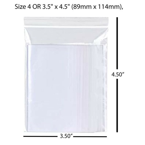 Self Resealable Bags Polythene Grip Seal Bags Clear Poly Plastic Zip Lock - Picture 7 of 13