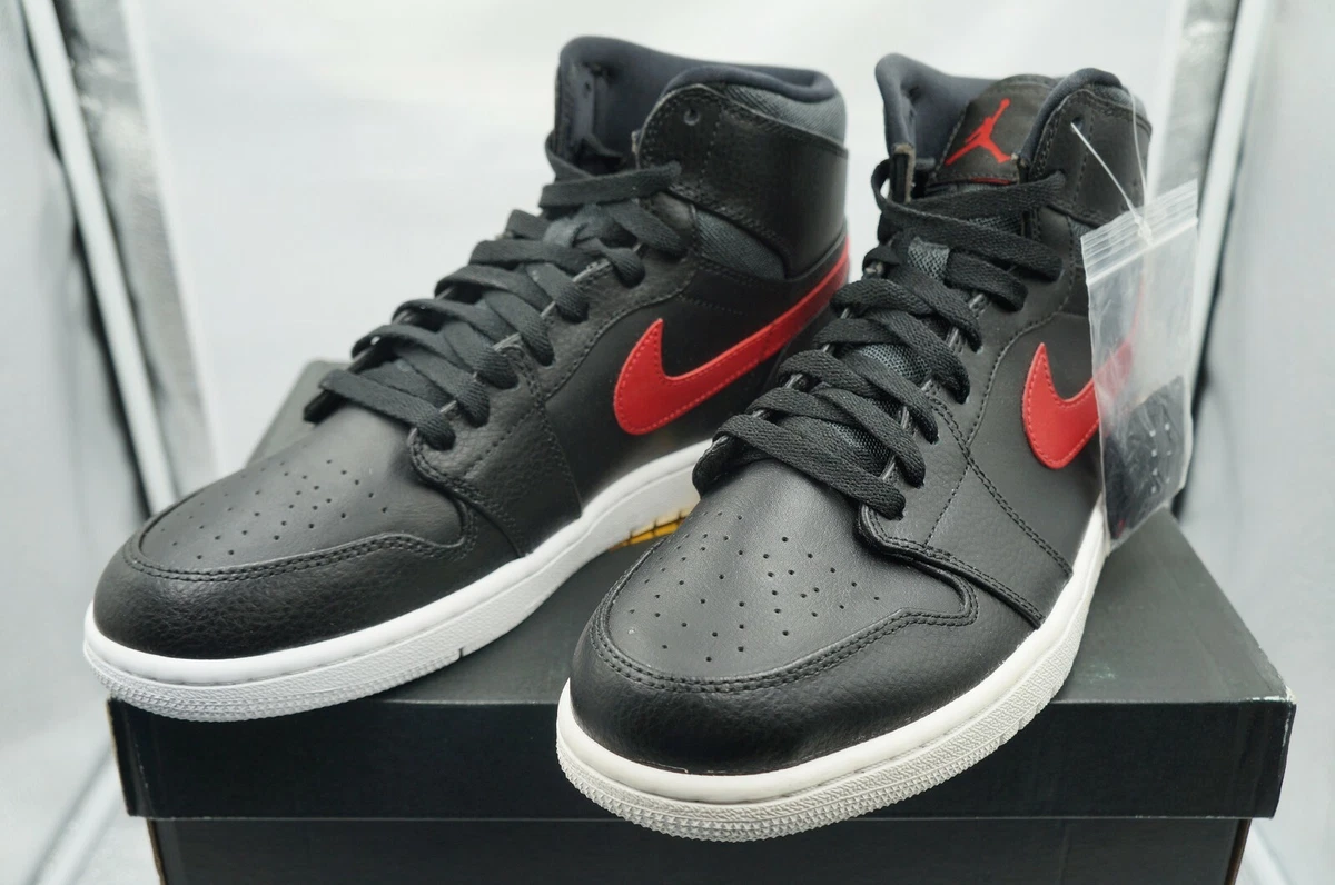Air Jordan 1 Retro Rare Air Patch Bred Black Red White Mens Size