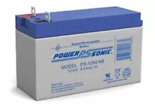 Power-Sonic PS-1290NB 12V 9AH SLA Battery Nut & Bolt Terminal Maintenance Free