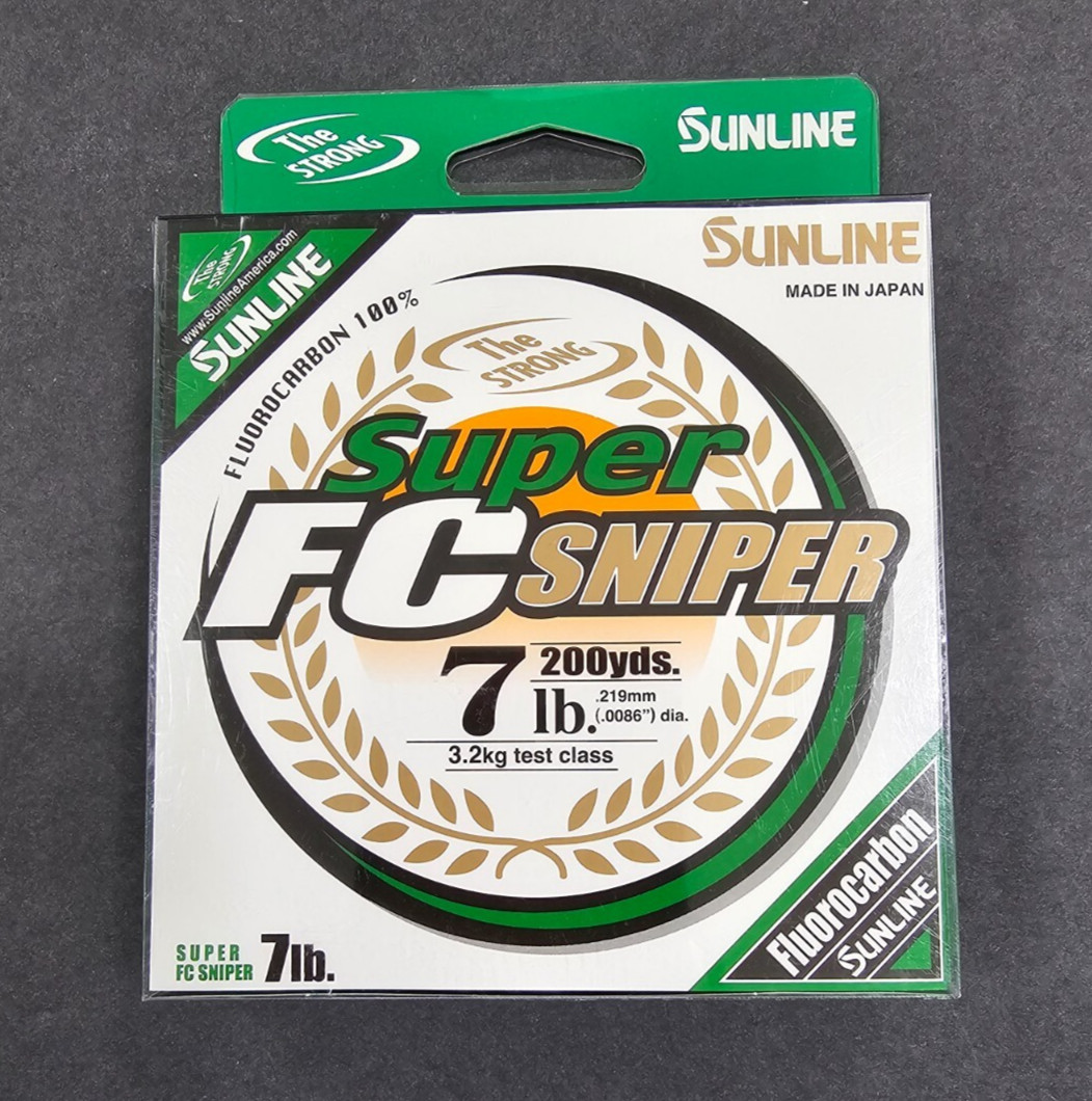 Sunline FC Super Sniper 100% Fluorocarbon Fishing Line 200yd