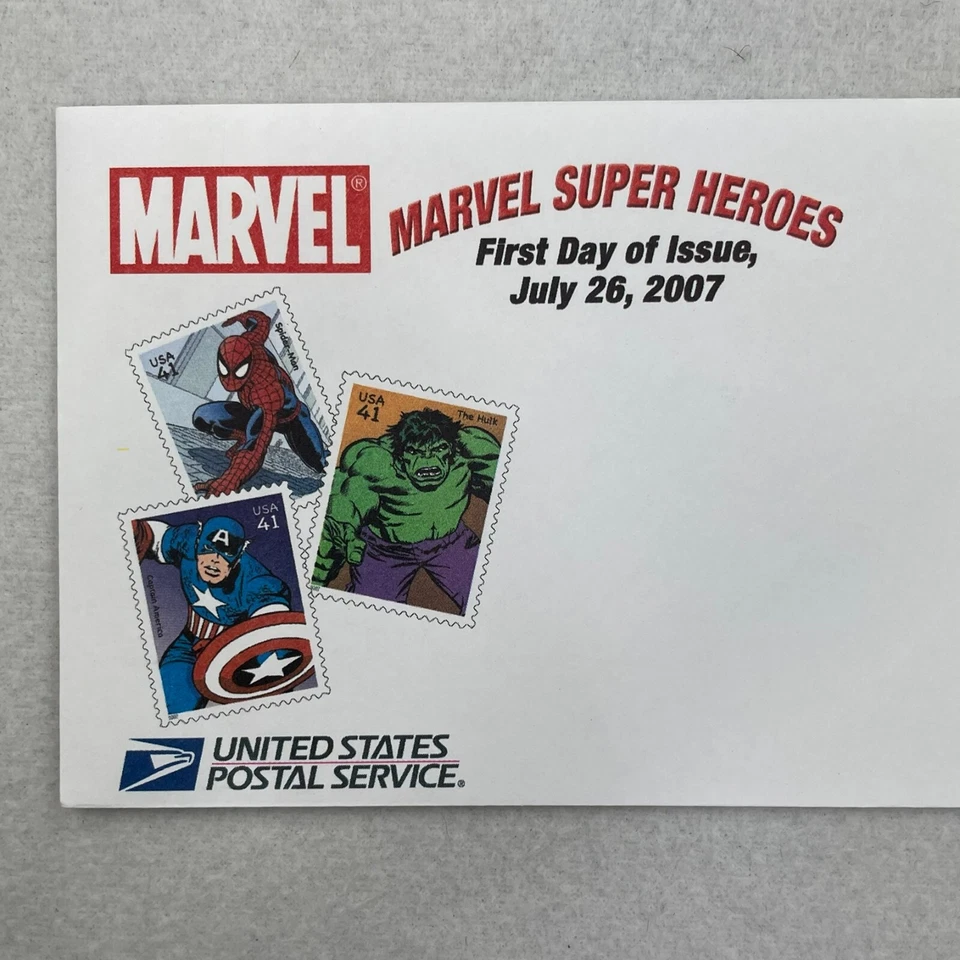 X-Men 1st First Day Issue Stamp Marvel Comics Heroes 2007 on Envelope - Image 2 of 3