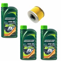 MotoröL ÖLfilter MF401 Set 10W40 3 Liter FüR Honda CBX Kawasaki ZZR Yamaha XJR