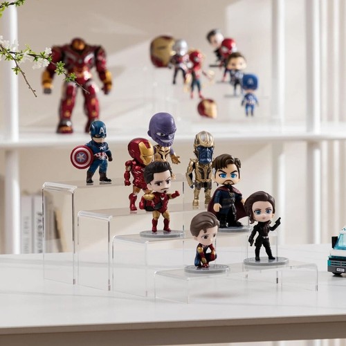 4X Acrylic Clear Display Shelves Perspex Stands Risers Shelf Retail Shop - Picture 3 of 8
