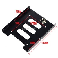 Lot 2.5" to 3.5" Bay SSD Metal Hard Drive HDD Mounting Bracket Adapter Dock Tray 3