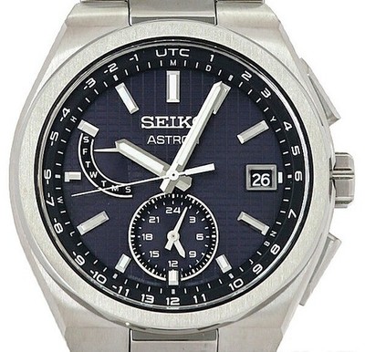 Seiko Astron Nexter SBXY067 8B63-0BH0 Solar Titanium 41mm Black Dial
