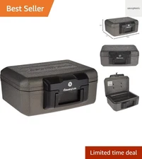 Fireproof Safe with Key Lock, Chest Lock Box for Home or Travel Secures Money...