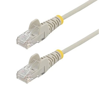 Startech N6PAT15GRS SLIM CAT6 CABLE GRAY LSZH SLIM SNAGLESS RJ45 UTP PATCH CABLE