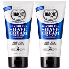 -Carson Magic Razorless Shaving Cream, Hair Removal Cream for Body Hair, Regular