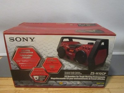 NEW SONY ZS-H10CP Headphone Jack/CD-RW Playback/MP3 CD Playback/Radio BOOMBOX