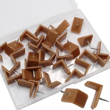 Luomorgo 30 Pcs/Case Tack-in Drawer Glides - L Shape Plastic Repair Slides fo...