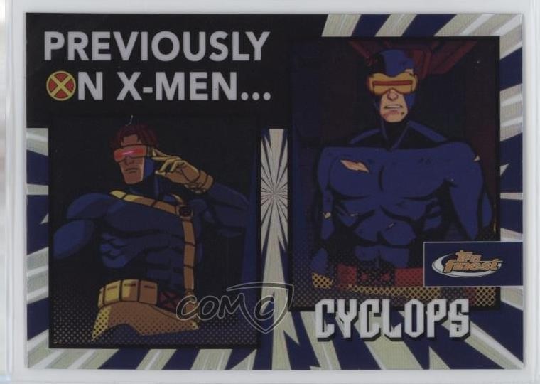 2025 Topps Finest X-Men '97 Previously On X-Men Cyclops #PO-2