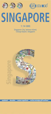 Borch Map Singapore / Singapur | (Land-)Karte | Mehrfarbendruck. Gefalzt | 2 S.